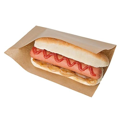 Garcia de Pou 100 Einheit, geöffnet Pack Tasche für Häppchen, Hot Dogs in Box 35 gsm, 15 x 13/10...