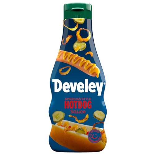 Develey – Hotdog Sauce American Style – 1 x 250ml – Mit Develey mittelscharfem Senf