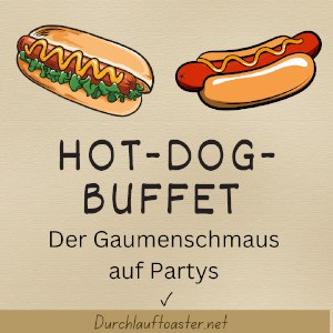 Hot-Dog-Buffet Der Gaumenschmaus auf Partys